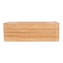DISTRIBUTEUR MOUCHOIRS   26,5x14x8,5 CM NATUREL BOIS (1 UNITÉ)