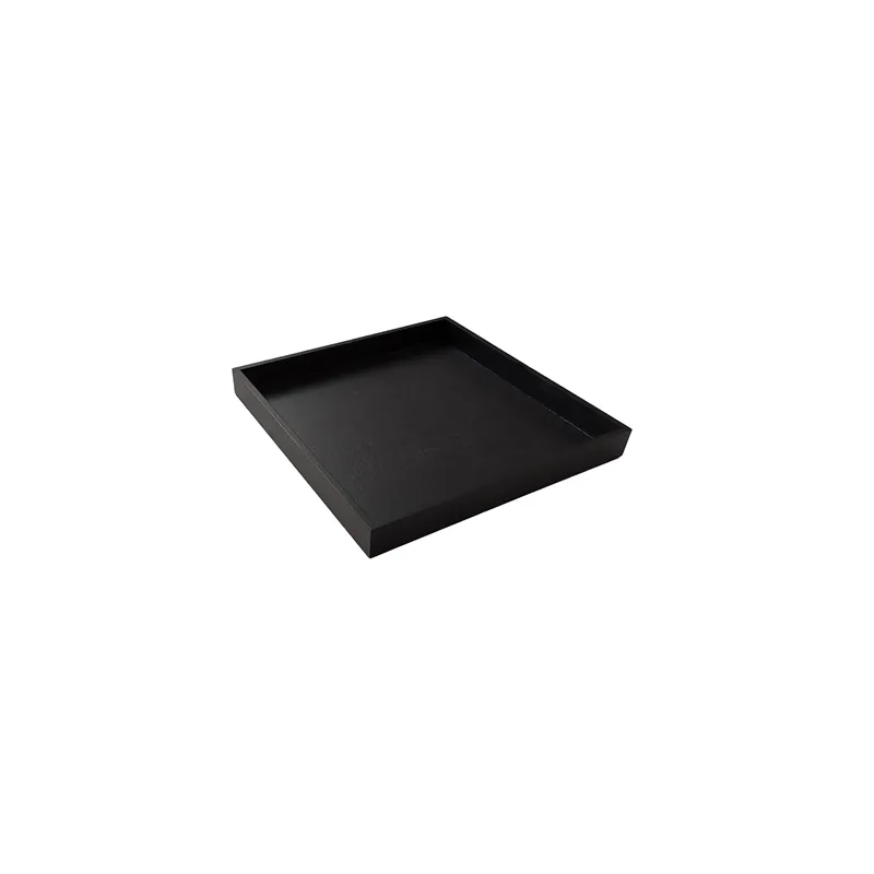 PLATEAU WOOD  28x28x3 CM NOIR BOIS (1 UNITÉ)