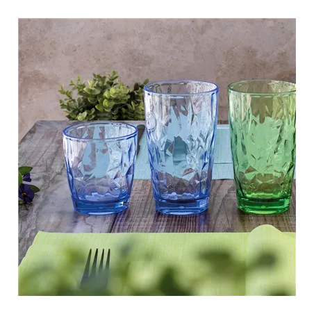 GOBELETS  480 ML Ø 8,5/6,1x14,3 CM BLEU POLYCARBONATE (6 UNITÉ)