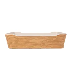BENTO BOXES ASAMI WARE 3000 ML 29x24x6,7 CM COMPARAISON BOIS MÉLAMINE (6 UNITÉ)