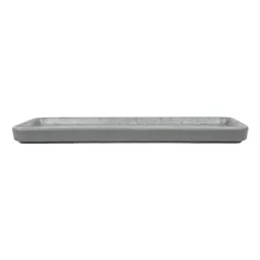 PLATEAUX RECTANGULAIRES ASAMI WARE  28,5x12x2 CM IMITATION CIMENT MÉLAMINE (4 UNITÉ)