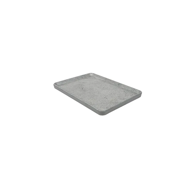 PLATEAUX RECTANGULAIRES ASAMI WARE  28,5x20x2 CM IMITATION CIMENT MÉLAMINE (4 UNITÉ)