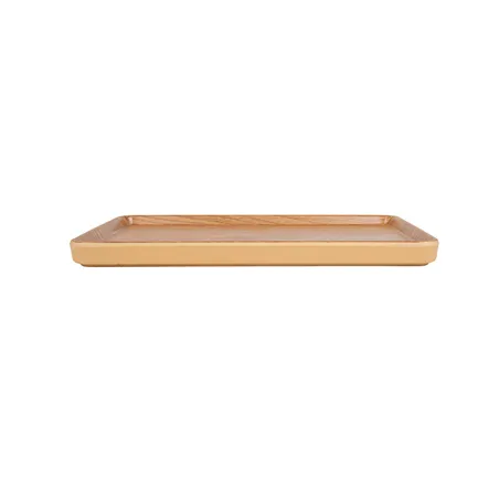 PLATEAUX RECTANGULAIRES ASAMI WARE  28,5x20x2 CM COMPARAISON BOIS MÉLAMINE (4 UNITÉ)