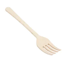 FOURCHETTES 'LUXURY'  20 CM IVOIRE FIBRE DE BOIS (10 UNITÉ)