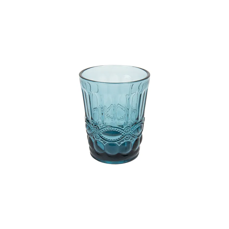 GOBELETS VINTAGE WAKI GLASS 'VINTAGE' 250 ML Ø8x10 CM BLEU VERRE (6 UNITÉ)