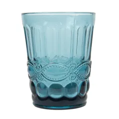 GOBELETS VINTAGE WAKI GLASS 'VINTAGE' 250 ML Ø8x10 CM BLEU VERRE (6 UNITÉ)