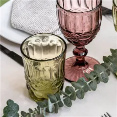 GOBELETS VINTAGE WAKI GLASS 'VINTAGE' 250 ML Ø8x10 CM VERT VERRE (6 UNITÉ)