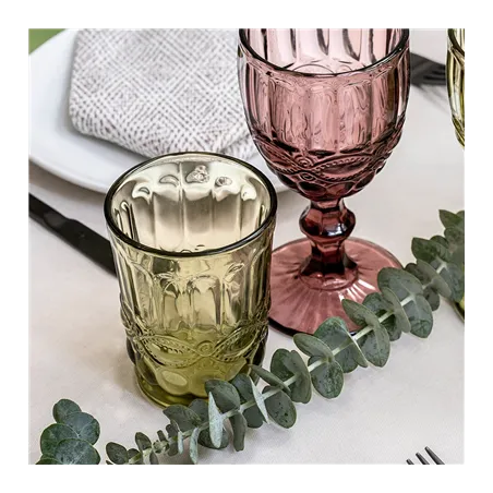 GOBELETS VINTAGE WAKI GLASS 'VINTAGE' 250 ML Ø8x10 CM VERT VERRE (6 UNITÉ)