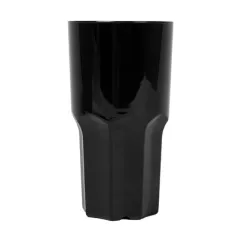 GOBELETS EMPILABLES  460 ML Ø 8,2/6,2x15,1 CM NOIR POLYCARBONATE (12 UNITÉ)