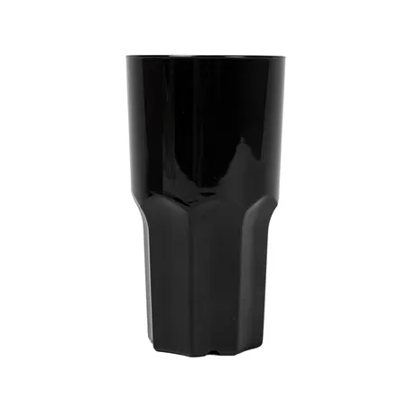 GOBELETS EMPILABLES  460 ML Ø 8,2/6,2x15,1 CM NOIR POLYCARBONATE (12 UNITÉ)