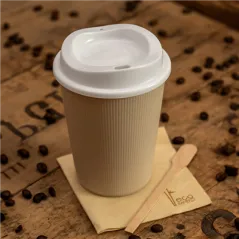 GOBELETS RÉUTILISABLES BOISSONS CHAUDES  430 ML Ø 8,9x11,3 CM NATUREL PP (165 UNITÉ)