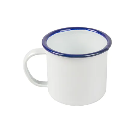 TASSES ENAMELWARE 250 ML Ø 7x7 CM BLANC ACIER ÉMAILLÉ (6 UNITÉ)