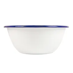 BOLS ENAMELWARE 1500 ML Ø 20,5x8,5 CM BLANC ACIER ÉMAILLÉ (6 UNITÉ)