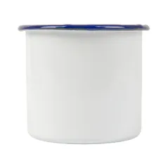 BOLS ENAMELWARE 350 ML Ø 8x8 CM BLANC ACIER ÉMAILLÉ (6 UNITÉ)