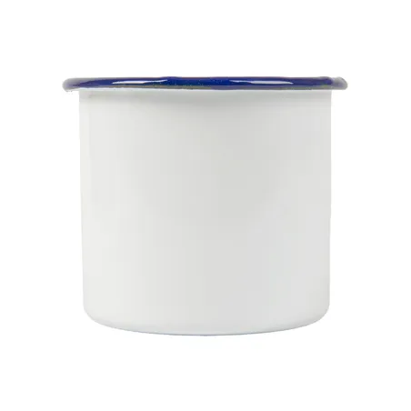 BOLS ENAMELWARE 350 ML Ø 8x8 CM BLANC ACIER ÉMAILLÉ (6 UNITÉ)