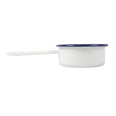 MINI SAUTOIRS ENAMELWARE 50 ML 13,7x7x2,9 CM BLANC ACIER ÉMAILLÉ (6 UNITÉ)