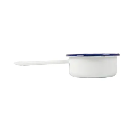MINI SAUTOIRS ENAMELWARE 50 ML 13,7x7x2,9 CM BLANC ACIER ÉMAILLÉ (6 UNITÉ)
