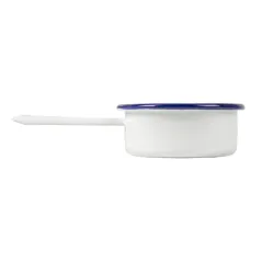 MINI SAUTOIRS ENAMELWARE 100 ML 14,6x8x3 CM BLANC ACIER ÉMAILLÉ (6 UNITÉ)