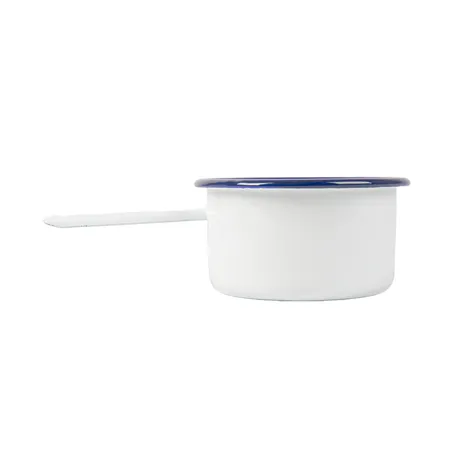 MINI SAUTOIRS ENAMELWARE 200 ML 15,6x9x4,7CM BLANC ACIER ÉMAILLÉ (6 UNITÉ)