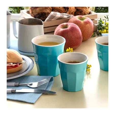 GOBELETS EMPILABLES ASAMI WARE 180 ML Ø 7,5x7,6 CM BLEU CIEL MÉLAMINE (10 UNITÉ)