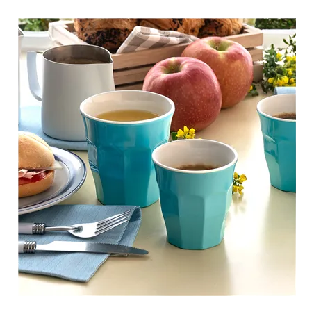 GOBELETS EMPILABLES ASAMI WARE 295 ML Ø 8,8x9 CM BLEU CIEL MÉLAMINE (10 UNITÉ)
