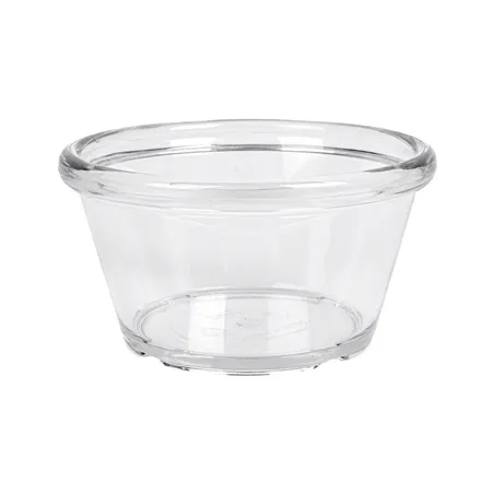 12 RAMEQUINS  90 ML Ø 7,5x4 CM TRANSPARENT PET (1 UNITÉ)