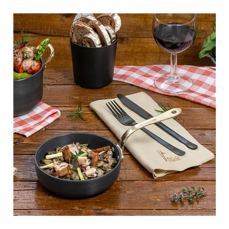 MINI POÊLE ARTINOX 600 ML Ø 15,5x4 CM NOIR INOX (1 UNITÉ)