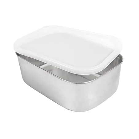 RÉCIPIENT AVEC COUVERCLE ARTINOX 1300 ML 18x13x6 CM ARGENTE INOX (12 UNITÉ)