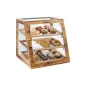 VITRINE 53x55x53 CM NATUREL BOIS (1 UNITÉ) VITRINE
