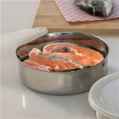 BOL AVEC COUVERCLE ARTINOX 1550 ML Ø20x5,5 CM ARGENTE INOX (12 UNITÉ)