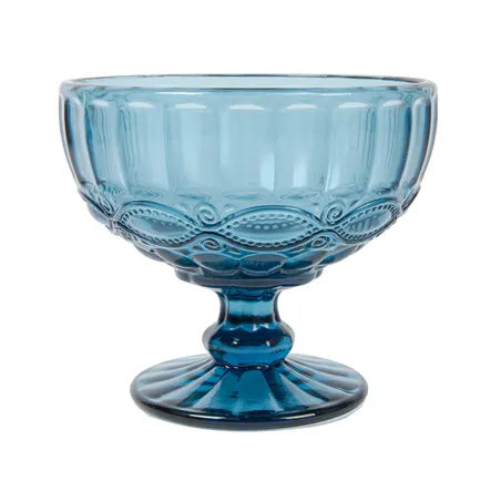 COUPES À DESSERTS VINTAGE WAKI GLASS 'VINTAGE' 380 ML Ø12x10.5 CM BLEU VERRE (6 UNITÉ)