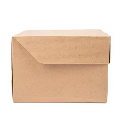 BOÎTES HAMBURGER "BURGER MENU" THEPACK  15,5x15,5x11,5 CM (XXL) NATUREL CARTON NANO-MICRO (300 UNITÉ)