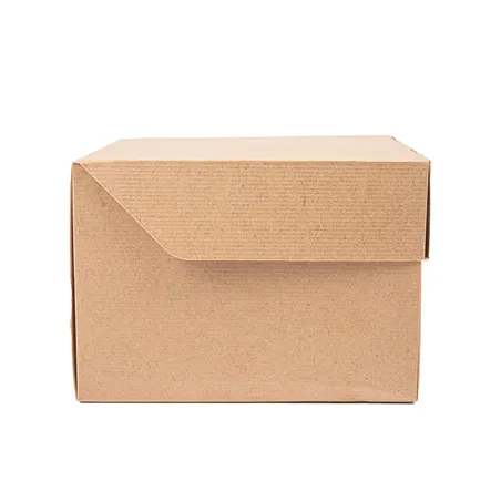 BOÎTES HAMBURGER "BURGER MENU" THEPACK  15,5x15,5x11,5 CM (XXL) NATUREL CARTON NANO-MICRO (300 UNITÉ)