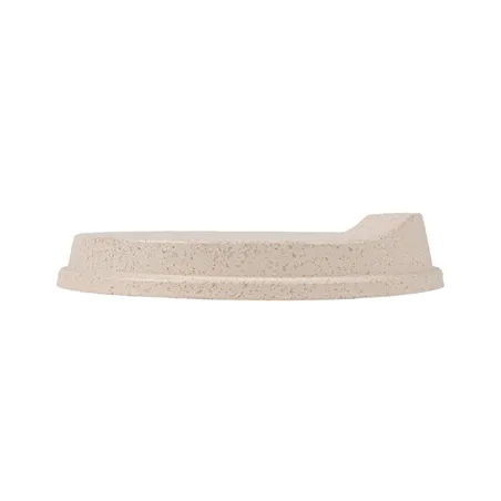 COUVERCLES POUR GOBELETS 267.71/72   Ø7,6CM NATUREL RICE HUSK BIOCOMPOSITE (1000 UNITÉ)