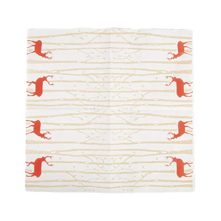 SERVIETTES "DOUBLE POINT"  18 G/M2 40x40 CM BLANC OUATE (1200 UNITÉ)