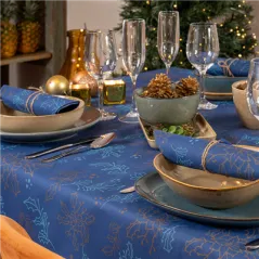 NAPPES PLIAGE M  55 G/M2 120x120 CM BLEU AIRLAID (200 UNITÉ)