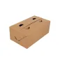 BOÎTES REPAS À EMPORTER 1 L 300 G/M2 11x18x7 CM MARRON CARTON (50 UNITÉ) BOÎTES REPAS À EMPORTER