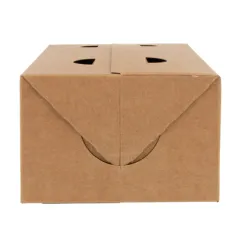 BOÎTES REPAS À EMPORTER  1 L 300 G/M2 11x18x7 CM MARRON CARTON (50 UNITÉ)