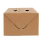 BOÎTES REPAS À EMPORTER 1 L 300 G/M2 11x18x7 CM MARRON CARTON (50 UNITÉ) BOÎTES REPAS À EMPORTER