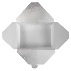 BOÎTES AMÉRICAINES THEPACK 1350 ML 15,2x12,1x6,5 CM BLANC CARTON NANO-MICRO + ALUMINIUM (300 UNITÉ)