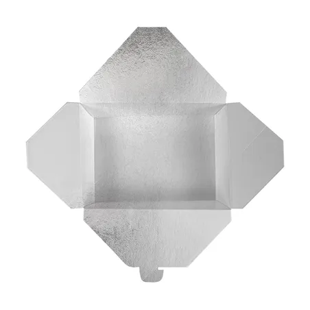 BOÎTES AMÉRICAINES THEPACK 780 ML 11,3x9x6,3 CM BLANC CARTON NANO-MICRO + ALUMINIUM (500 UNITÉ)
