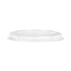 COUVERCLES PLATS À CROIX POUR 224.01   Ø 8,5x0,8 CM TRANSPARENT PLA (800 UNITÉ)