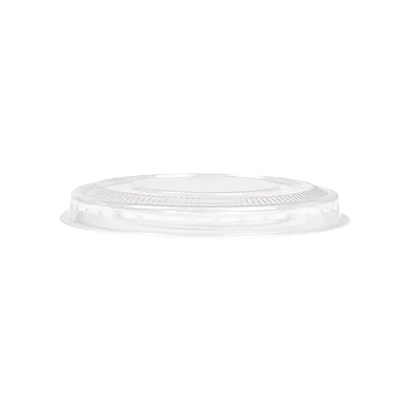 COUVERCLES PLATS À CROIX POUR 224.01   Ø 8,5x0,8 CM TRANSPARENT PLA (800 UNITÉ)