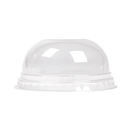 COUVERCLES COUPOLE SANS ORIFICE R.224.01   Ø 8,5x4,2 CM TRANSPARENT PLA (800 UNITÉ)