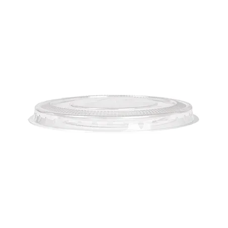 COUVERCLES PLATS À CROIX POUR 224.02   Ø 9,5x0,8 CM TRANSPARENT PLA (800 UNITÉ)