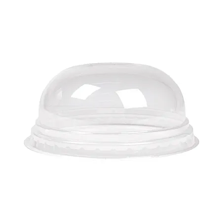 COUVERCLES COUPOLE SANS ORIFICE R.224.02   Ø 9,5x4,4 CM TRANSPARENT PLA (800 UNITÉ)
