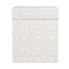 BOÎTES PATISSERIES HAUTES SANS FENÊTRE THEPACK 'DECO'  25,4x25,4x30,5 CM BLANC CARTON MICROCANAL (30 UNITÉ)