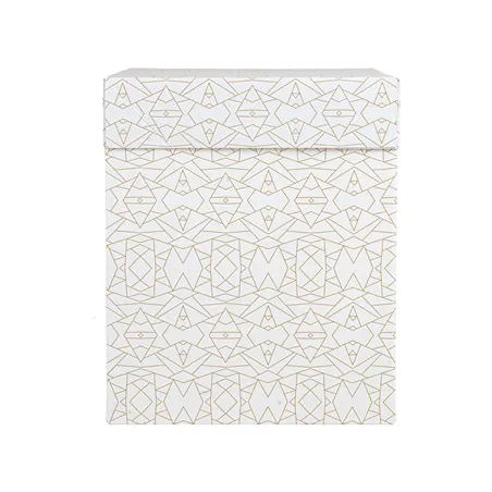BOÎTES PATISSERIES HAUTES SANS FENÊTRE THEPACK 'DECO'  25,4x25,4x30,5 CM BLANC CARTON MICROCANAL (30 UNITÉ)