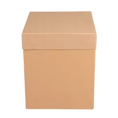 BOÎTES PATISSERIES HAUTES SANS FENÊTRE THEPACK  25,4x25,4x30,5 CM NATUREL CARTON MICROCANAL (30 UNITÉ)