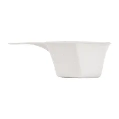 RÉCIPIENTS HEXAGONALES BIONIC  5,5x3 CM BLANC BAGASSE (1000 UNITÉ)